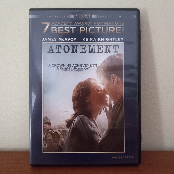 Atonement 2008 DVD James McAvoy & Keira Knightley - Picture 1 of 3